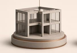 Building with enclosures, build stage (sample image)